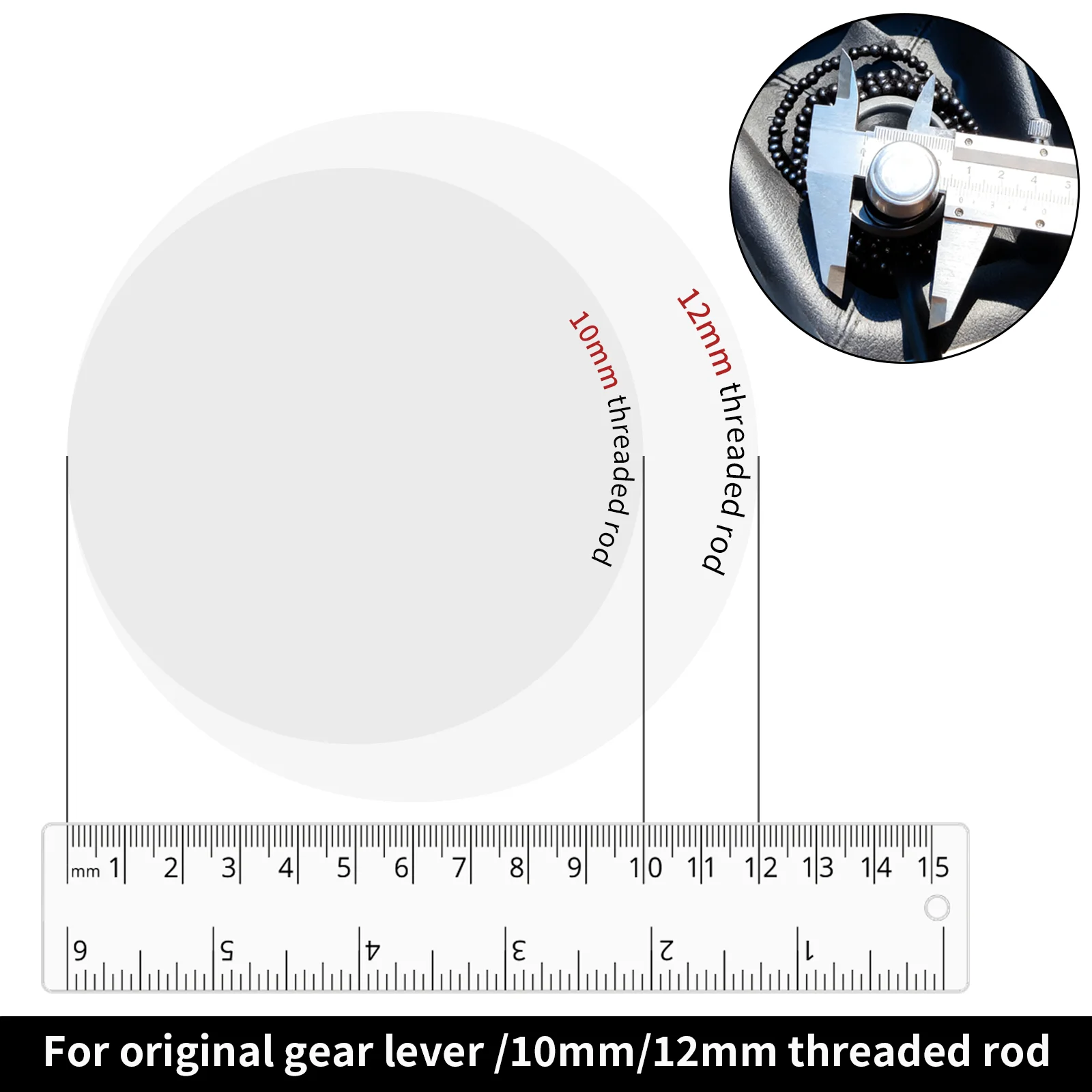 LED In Seven Colors Crystal Shift Knob Suitable For Manual/Reverse Transmission Models, 5-Speed/6-Speed Universal Version view 5