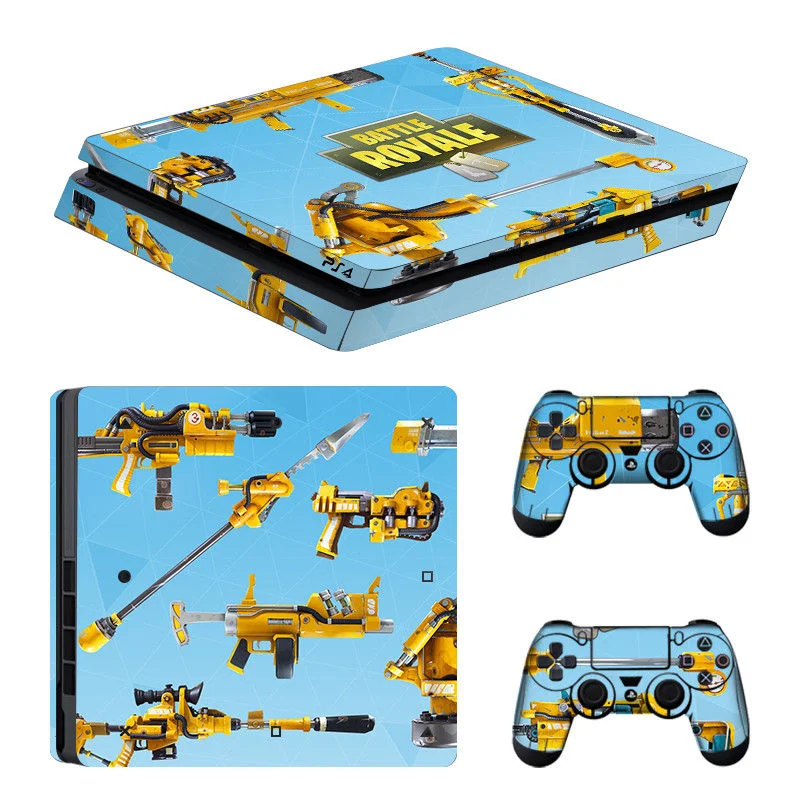 DATA FROG Console Skin Cover For Playstation 4 Slim Console For PS4 Slim Vinyl Decal Skin Stickers Controller Accessories