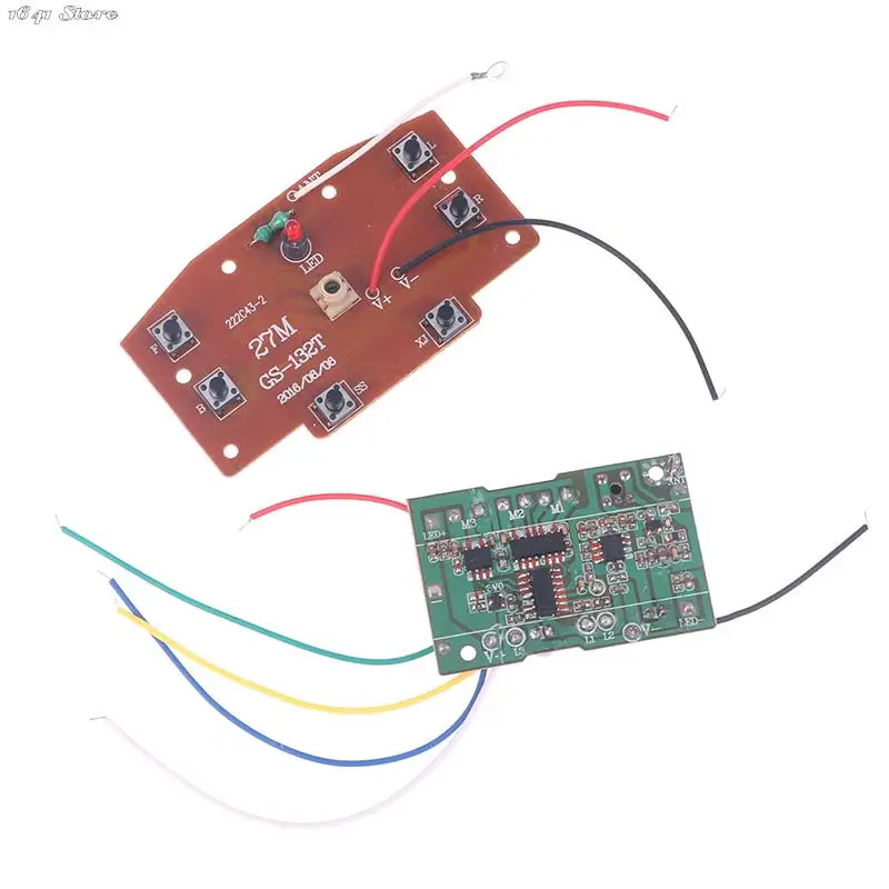 High Quality 6CH 2.4G Remote Control 27MHz Circuit PCB Transmitter Receiver Board For RC Car Remote Control Toys Parts