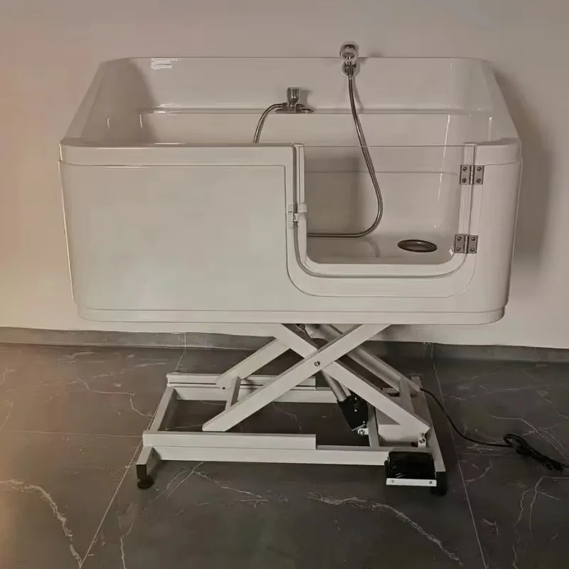 

Большая ванна для собак, акриловая ванна для домашних животных, ванна для собак с электрическим подъемником для магазинов домашних животных и салонов ухода за домашними животными