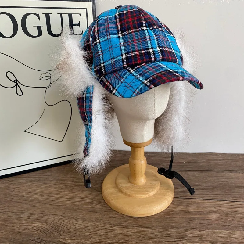 

Plush Baseball Cap Women Winter Outdoor Warm and Cold Ear Protection Riding Cap Men