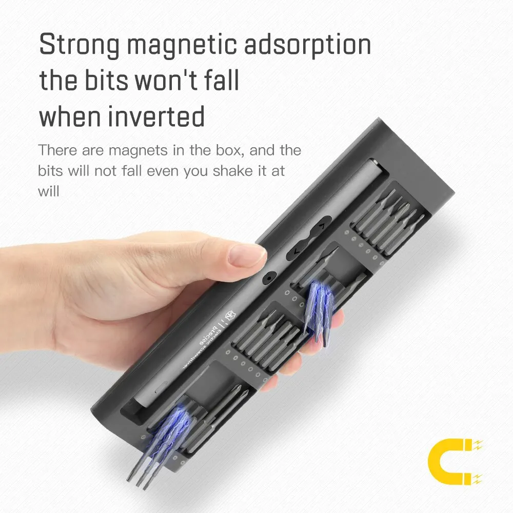 Отвертка электрическая 51 в 1, прецизионный набор электроинструментов, перезаряжаемые беспроводные магнитные биты для ремонта дома и дома