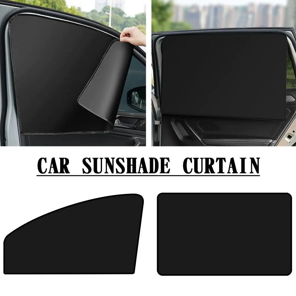 1pcs Magnetic Car Side Window Sunshade UV Block Sun Protection Heat Insulation Privacy Cover For Front/Back Window