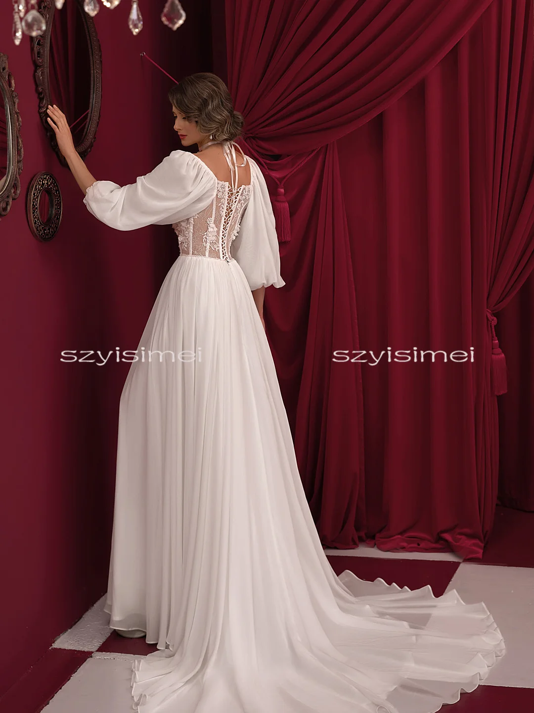 Charming Sweetheart A Line Wedding Dresses Backless Bridal Dress For Wedding Custom Made 2026 Rode De Morrie amanda novias