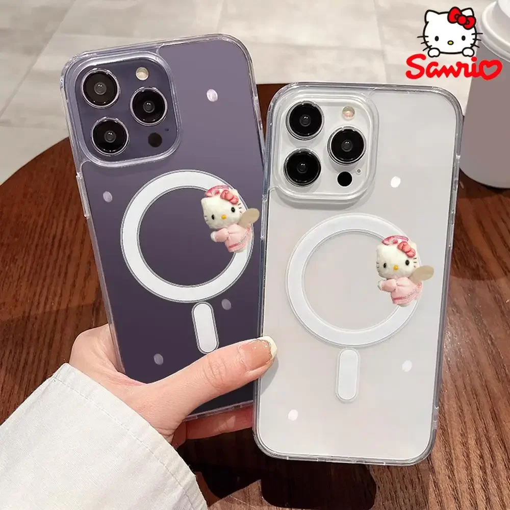

Hellokitty Phone Shell Iphone 16/15/14/13/12/11/x/xs/xs Max Girl Phone Shell Sanrio Kt Fashion Accessory Gift for Girl