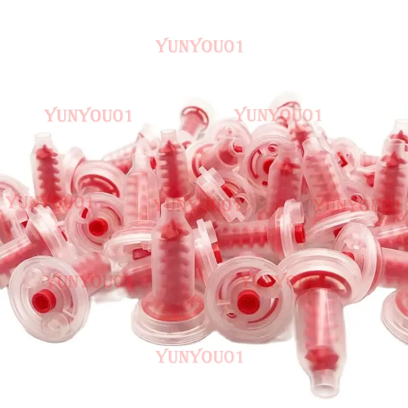 50pcs Dental Materials, Dental Dynamic Mixing Head, Impression Nozzle, Dental Silicone Rubber Head