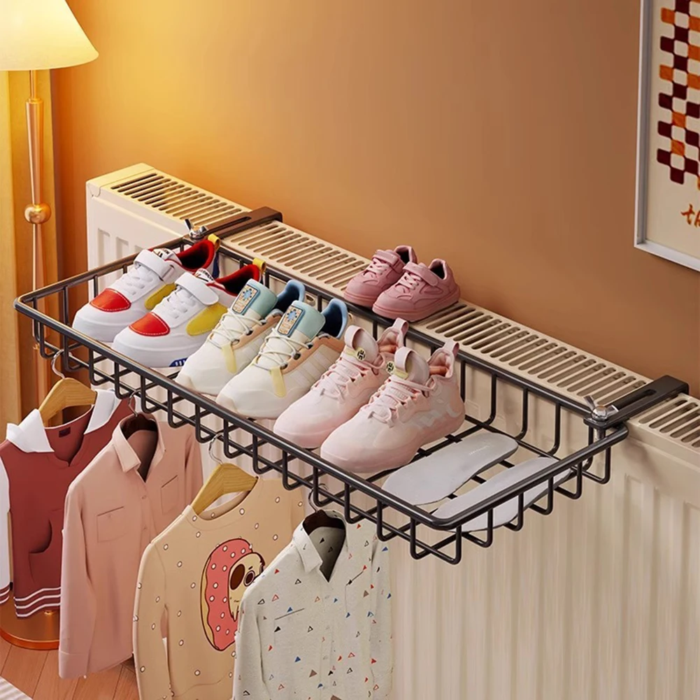 رف مناشف مدمج لتخزين الحمام مقاس 40 سم، سهل التركيب، ديكور حمام أنيق، تركيب بدون حفر، أساسيات حمام منظمة