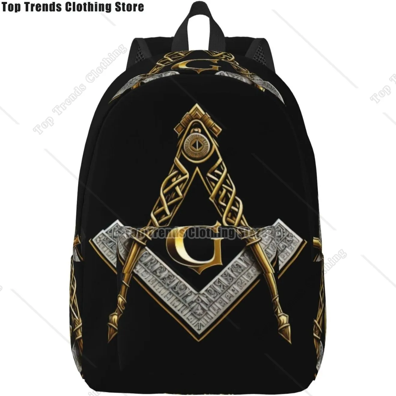 Master Mason Masonic Backpack with Adjustable Straps Suitable for Travel Picnics Activities