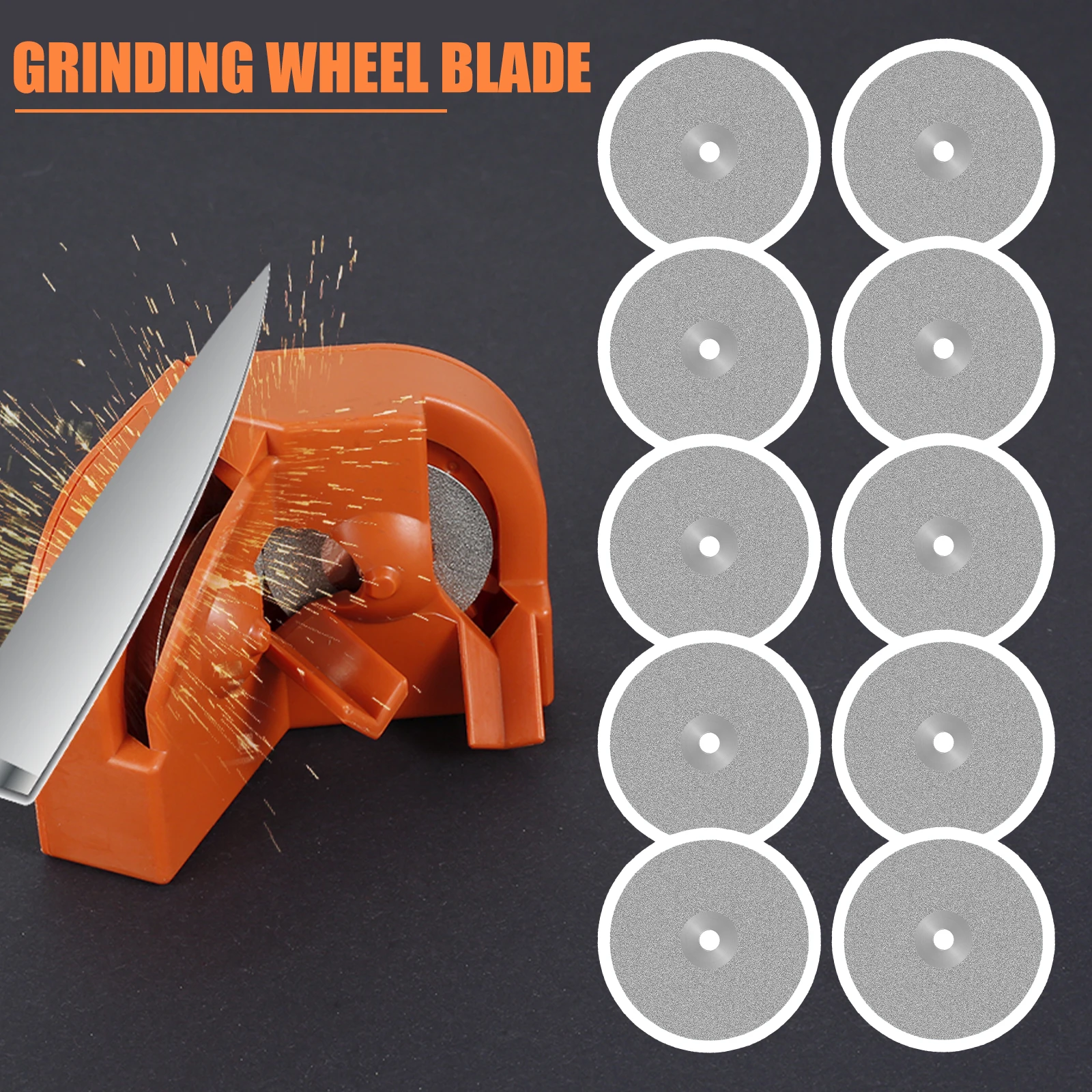 

2/10 шт. Алмазные шлифовальные диски с покрытием, плоские полировальные круги, полировальные диски для ювелирных изделий, многофункциональные сверла для шлифовки