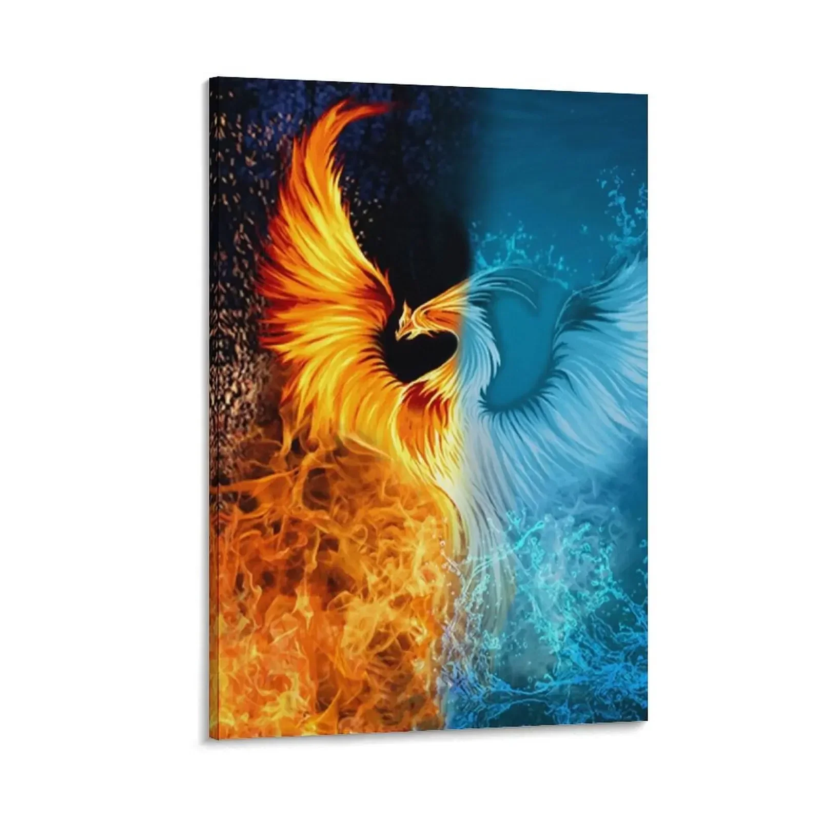

Phoenix, fire and water Canvas Painting painting vintage home decor wallpapers home decor room decorations aesthetic