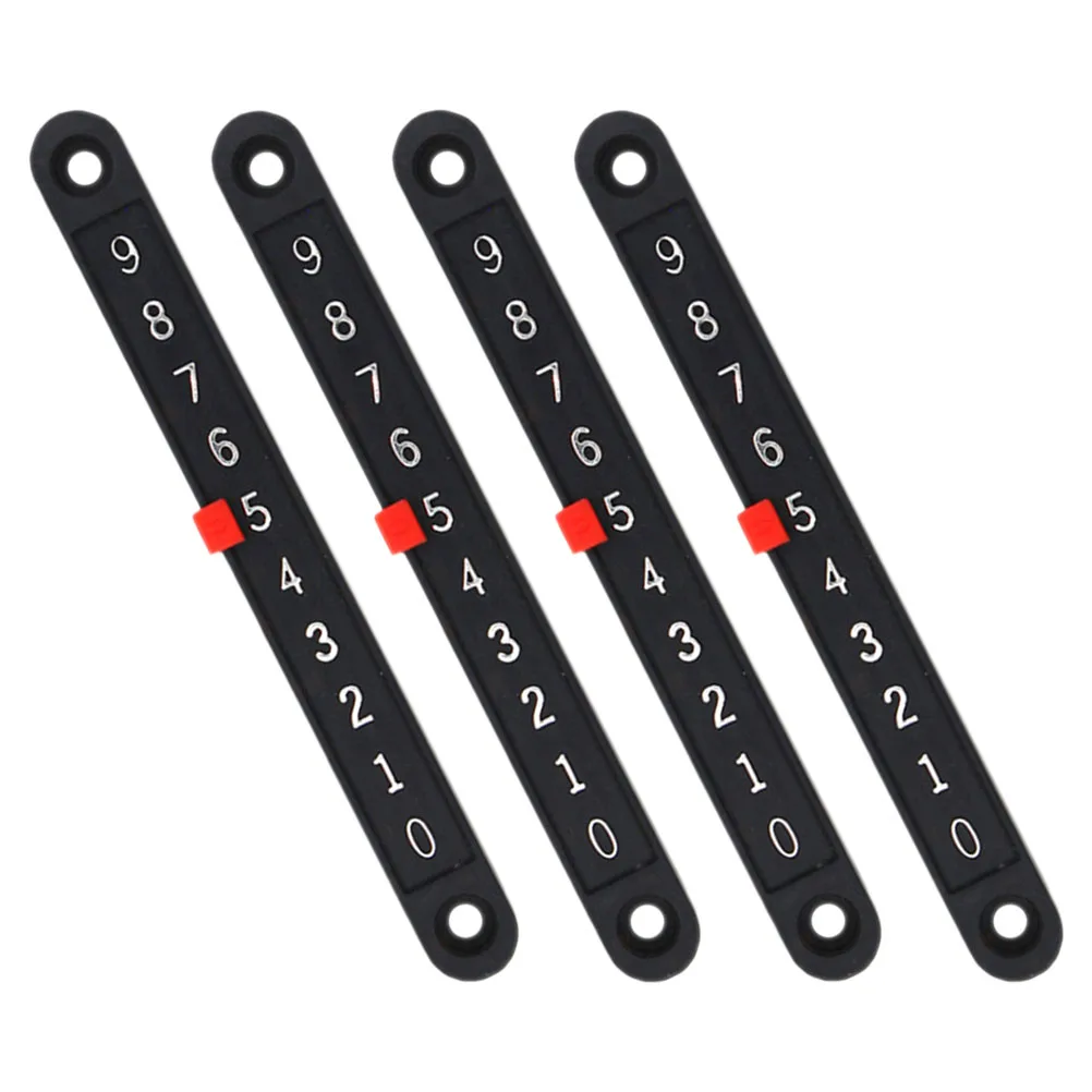 

4 Pcs Foosball Scorer Replacement Parts Table Billiard Board Counters Football Keeper Black Tables Indicator Child