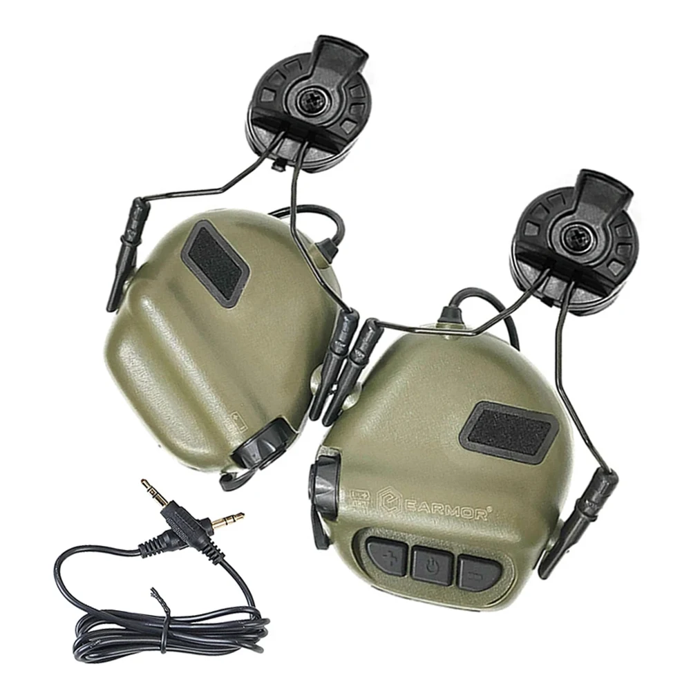 Military Tactical Headset EARMOR M31H MOD3 ARC Military Helmet Headset Electronic Hearing Protector Shooting Earmuffs