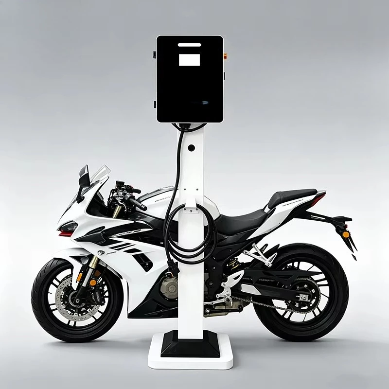Smart 3.2KW electric motorcycle DC charger, 40A output, with weatherproof housing and remote monitoring function