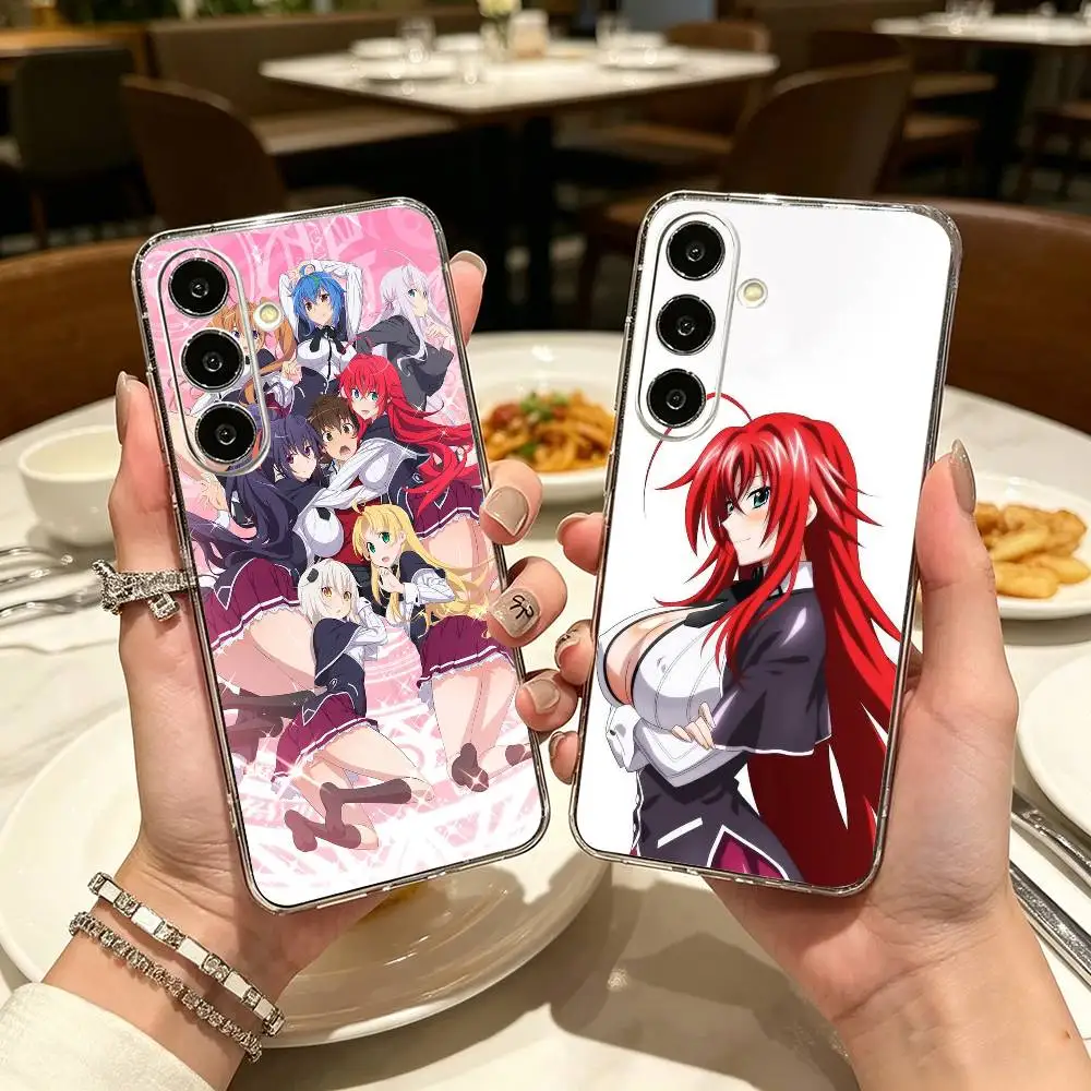 H-High School D x D Phone Case For Samsung A71, A70, A52, A51, A40, A30, A20 Transparent Cover