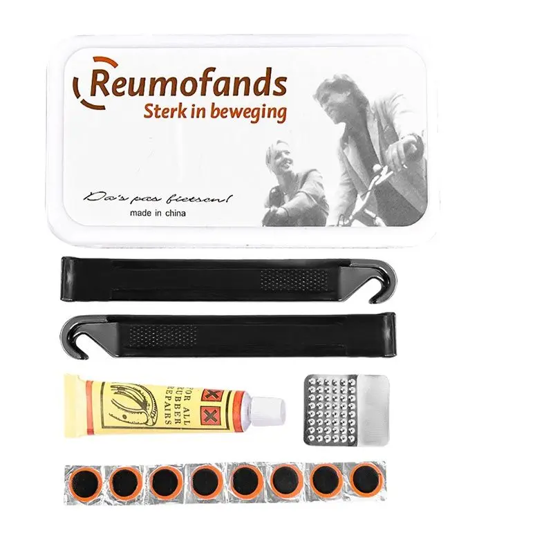 

Bicycle Tire Repair Kits Tools Cycling Flat Tire Repair Rubber Patch Glue Lever Set Tire Fix Kit for Bike MTB