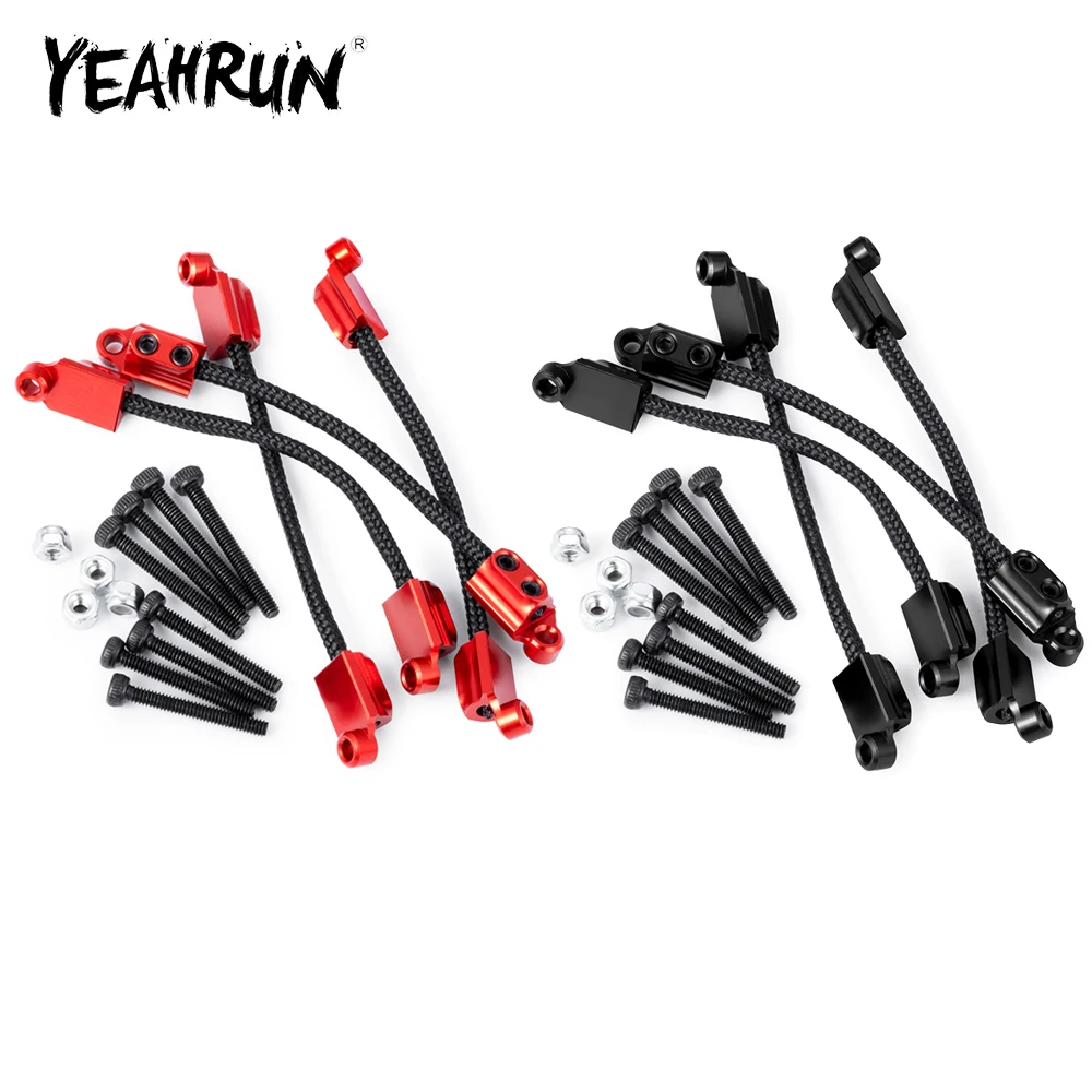 

YEAHRUN 1Set Front & Rear Suspension Shock Absorber Travel Limit Straps for 1/18 Mini LMT 4X4 Brushed Monster Truck RTR Parts