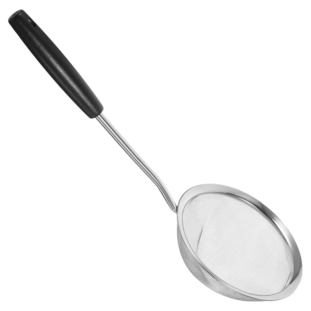 

Stainless Steel Colander Filter 16cm Vintage Wooden Handle Strainer Pasta Drainer Kitchen Tools Sieves Cooking
