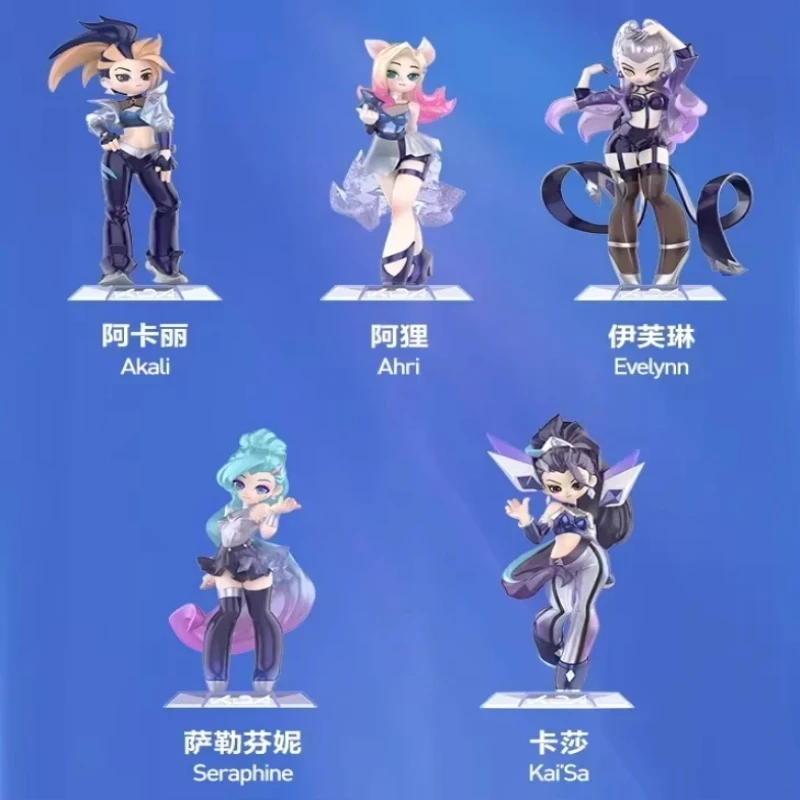

Original LEAGUE OF LEGENDS K/DA ALL OUT Series Blind Box Toys Mystery Box Mistery Action Figure Surprise Model Birthday Gift