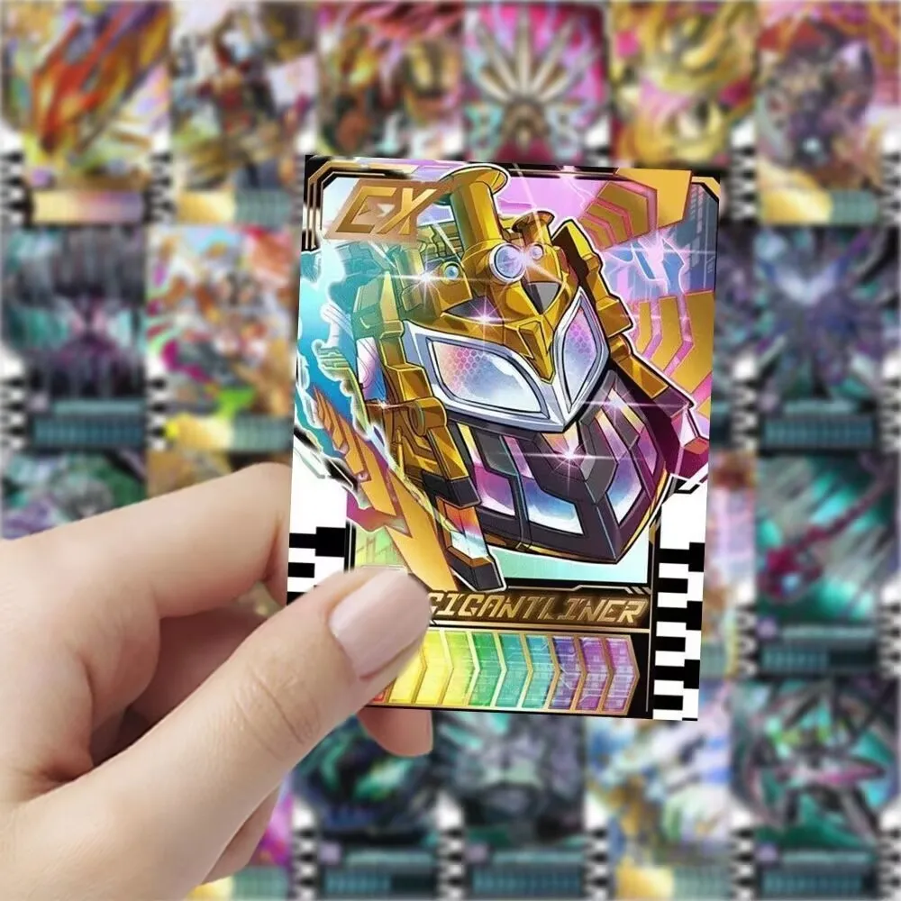 60pcs Bandai Kamen Rider Gotchard Series Self-made Adhesive Card Can Be Linked To Dx Transform Waist Belt Driver Collection Card