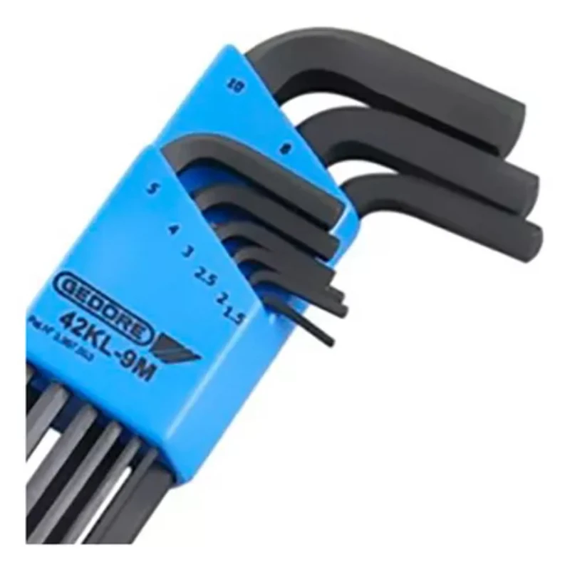Allen Long Hex Key Set 1.5-10mm - 9 Piece Tool Kit