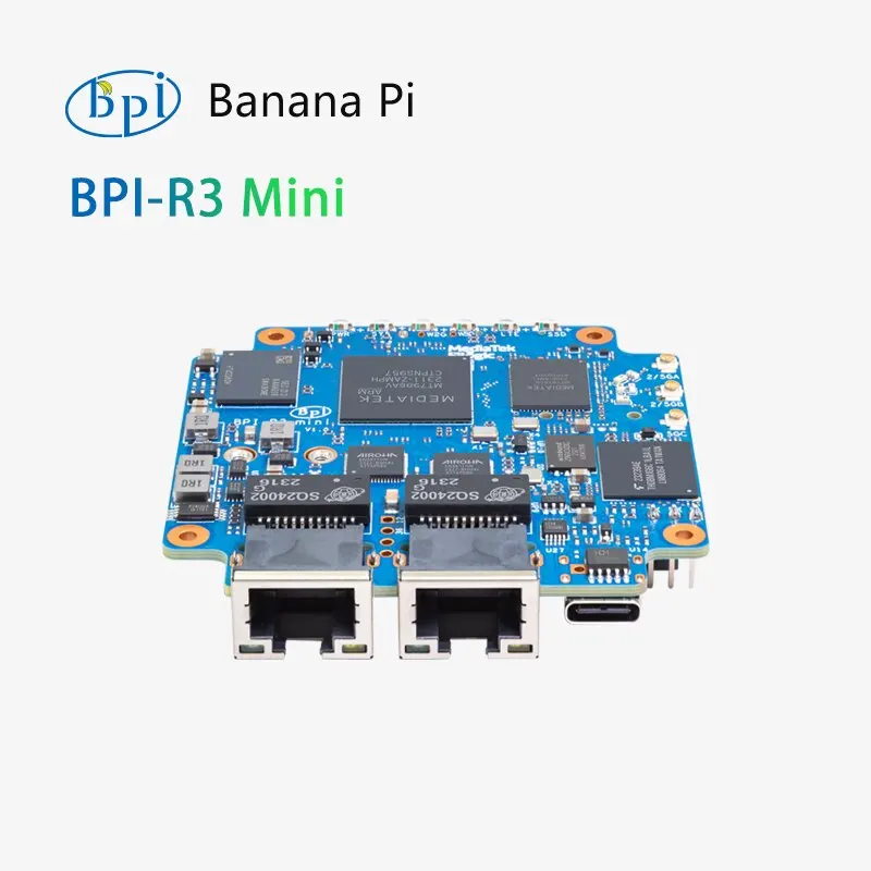Banana Pi BPI-R3 Mini High-performance Open Source Router Development Board, Supports Wi-Fi 6