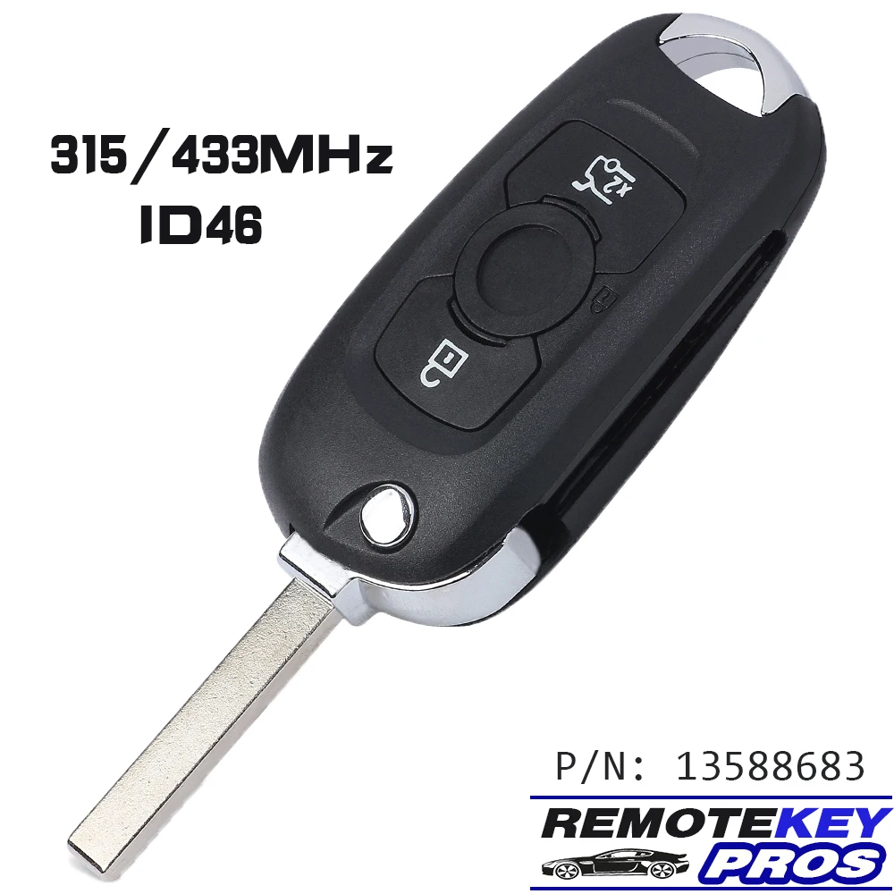 

DIYKEY Артикул: 13588683 Откидной дистанционный ключ для Opel Vauxhall Astra K 2015 2016 2017 2018 2019 433 МГц 2B NCF2951ETT HITAG 2 46 Chip Fob