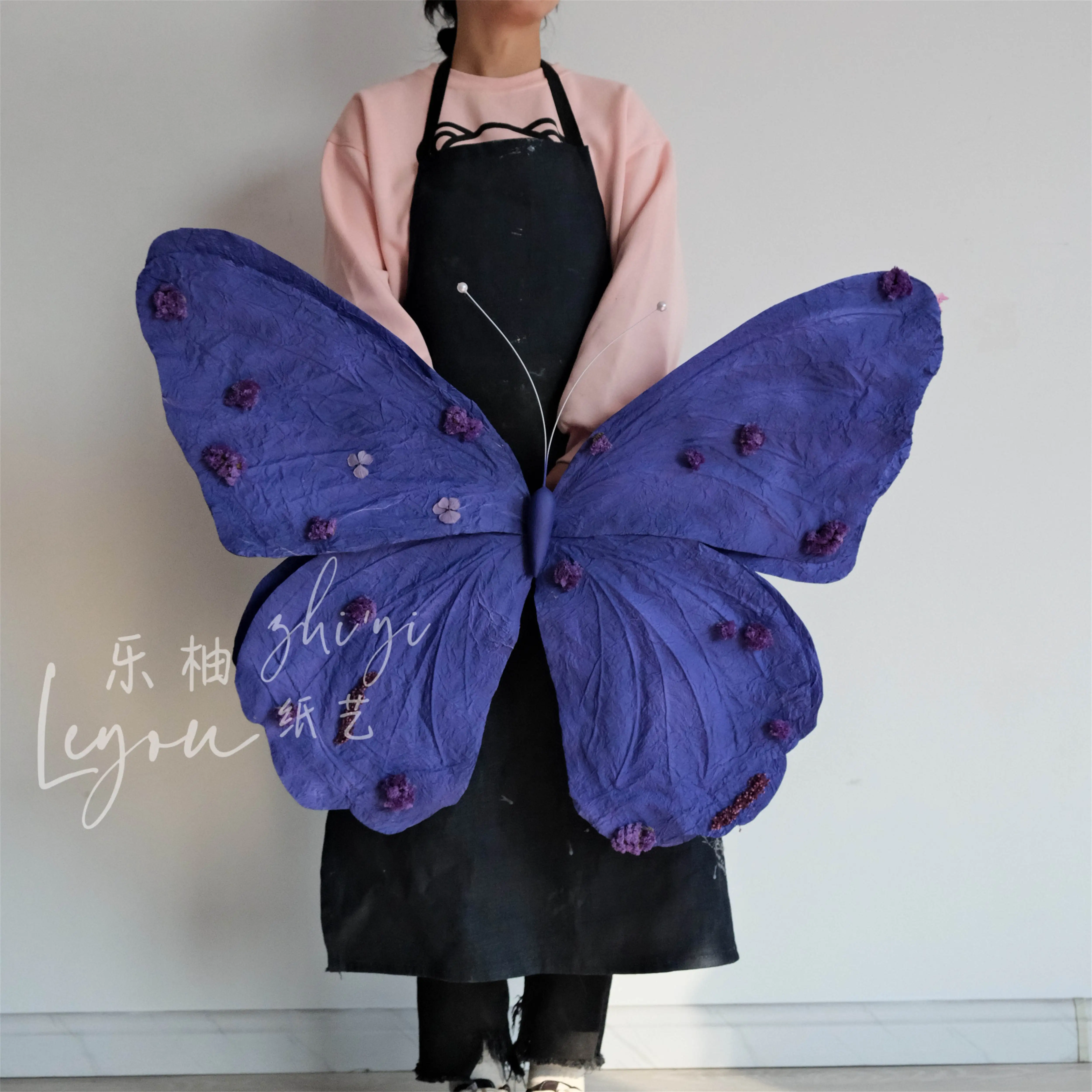 

Decorations Hanging 3D Paper Butterfly Decoration Purple Giant Supply for Party Birthday Baby Shower Wedding Garden Wall
