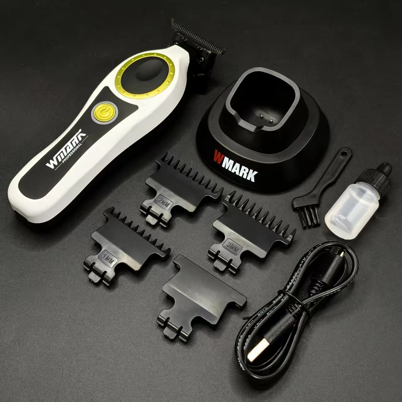 WMARK NG-7230 Professioneller Haarschneider für Herren, 7500 U/min, Keramik-Klinge, wiederaufladbarer Trimmer, elektrischer Haarschneider. – Detail 9