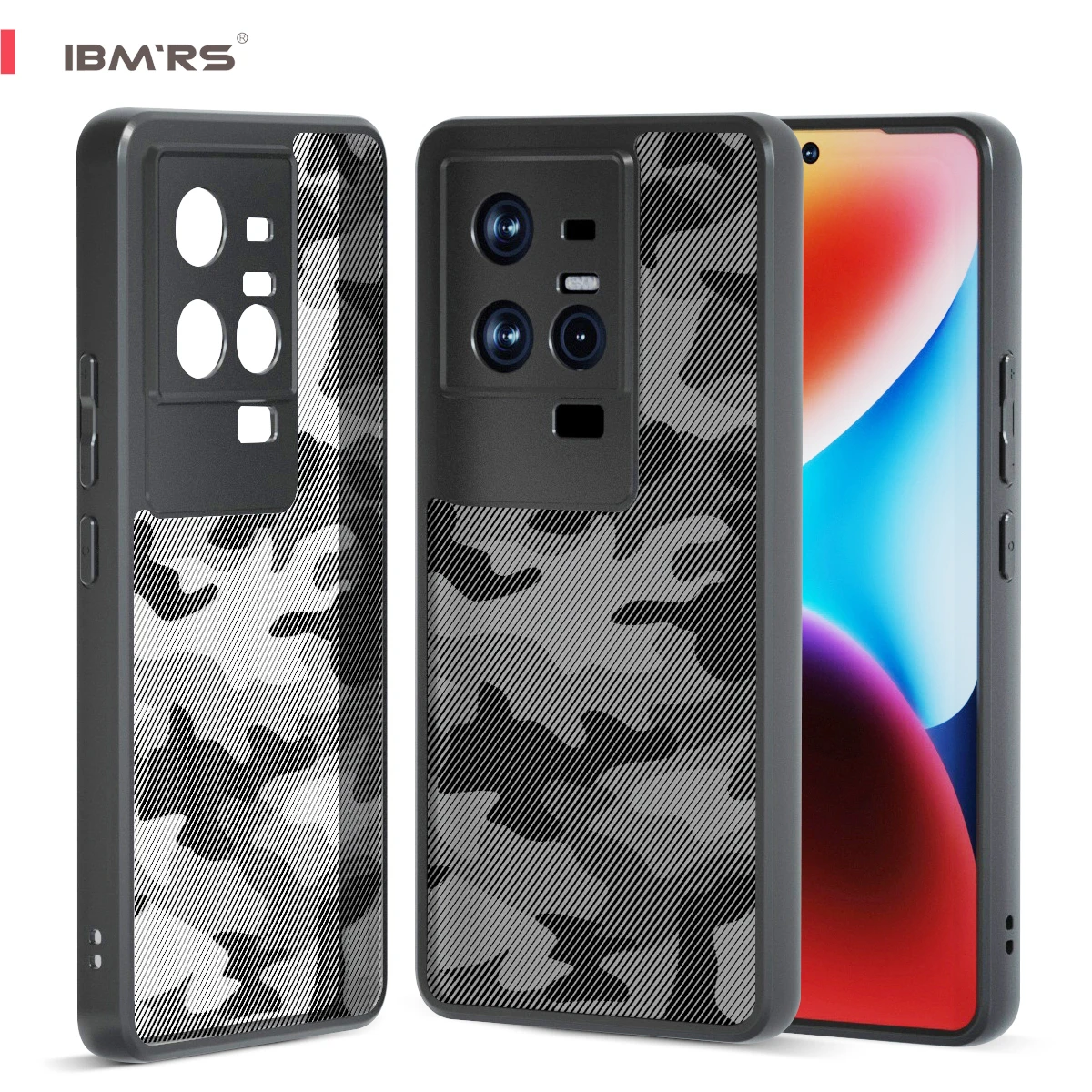 

IBMRS Military Camo Shockproof Case for iQOO 11 and 11S Soft Silicone