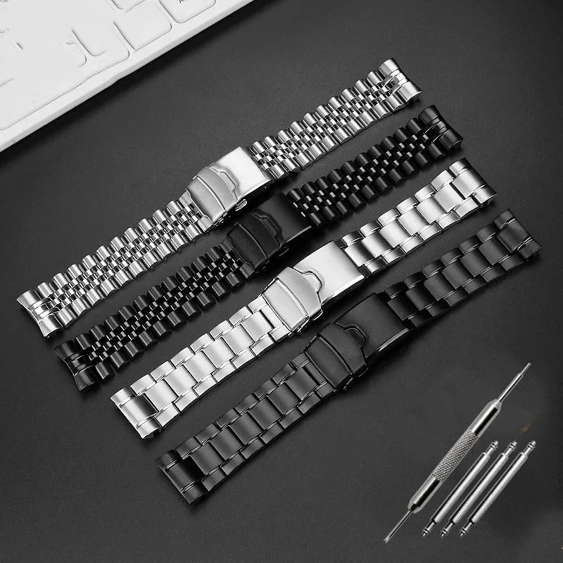 High Qualit Solid steel watchband For Seiko PROSPEX Series abalone SRPA21J1 SRPE99K1 SRP777 SRPC25 773 Men's watches accessories