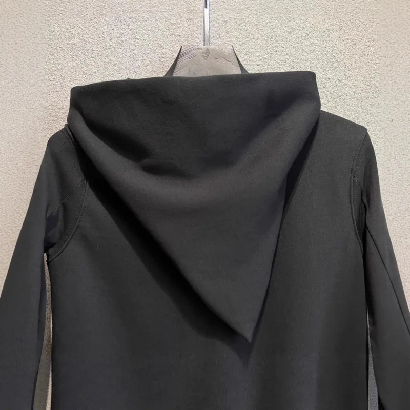 HKSH 2026 春秋新作 レディース パーカー ダーク RO スタイル 斜めジッパーポケット 長袖 ストリートウェア ジャケット HK18689