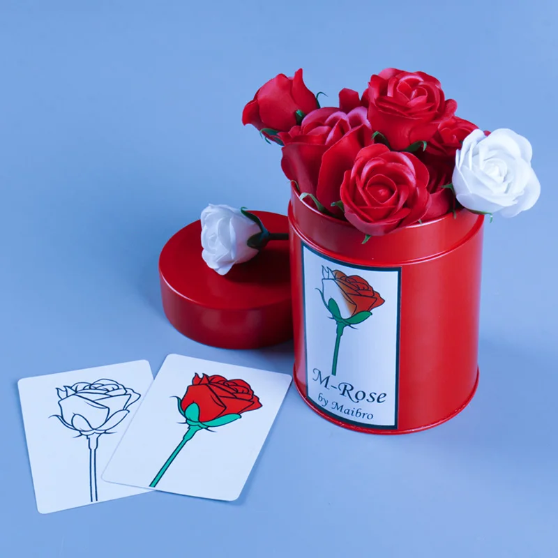 M-Rose Transformation Lover Magic Trick Stage Visual Prop Rose Changes Color & Grows Flowers for Weddings And Events
