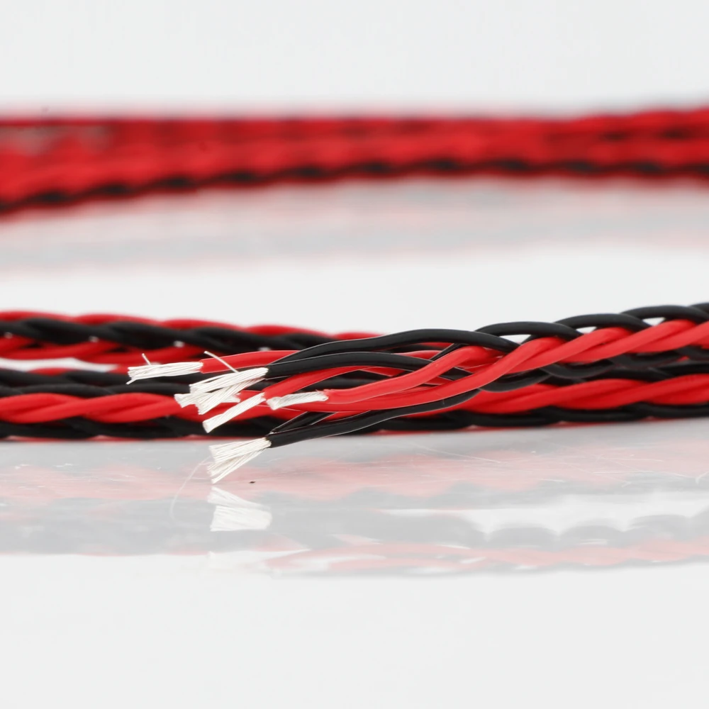 Preffair Axions 7N OCC Kupfer versilbert Audio Kopfhörerkabel für DIY Kopfhörer Line Upgrade HiFi Draht – Detail 2