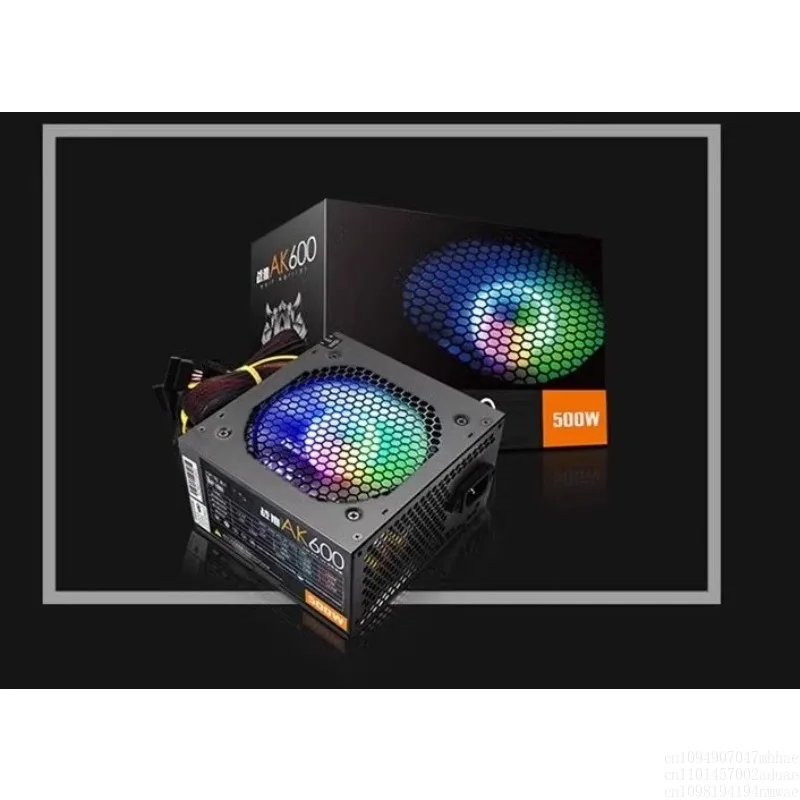 

AK600 Настольный компьютер ATX Power Mute AK500W Номинация 400 Вт
