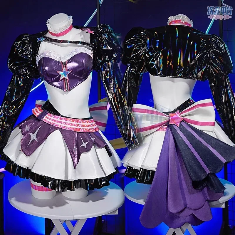 FC6Anime Mikkuu Muse Dash Luka Cosplay Costume Halloween Uniform Women Men Carnival Party Dress Wig Accessories And props@FC8！