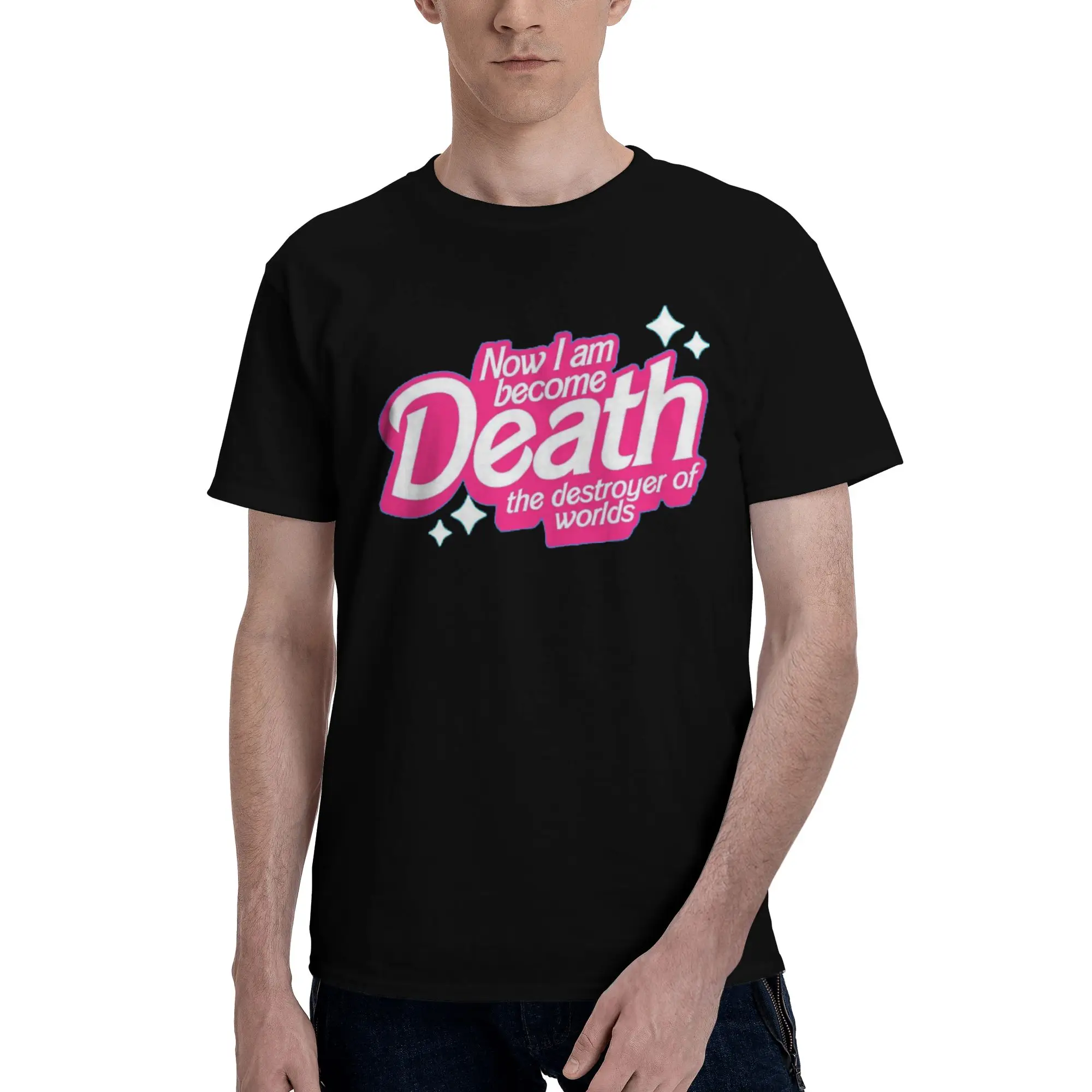 T-Shirt 100% coton avec image graphique I Am Become Death The Destroyer Of Worlds, Barbenheimer, pour hommes