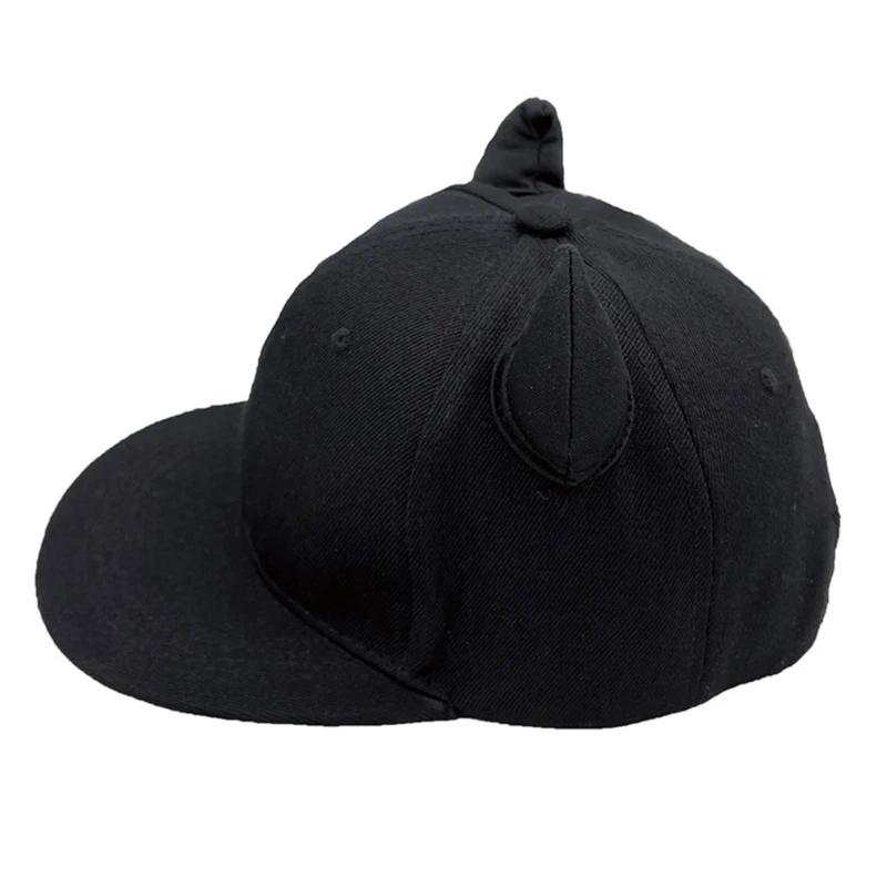 Sunproof Simple Baseball Cap Adjustable Sunscreen Hat&Devil Horn Suit Casual Hiphop Cycling Hat for Boy Girls Unisex