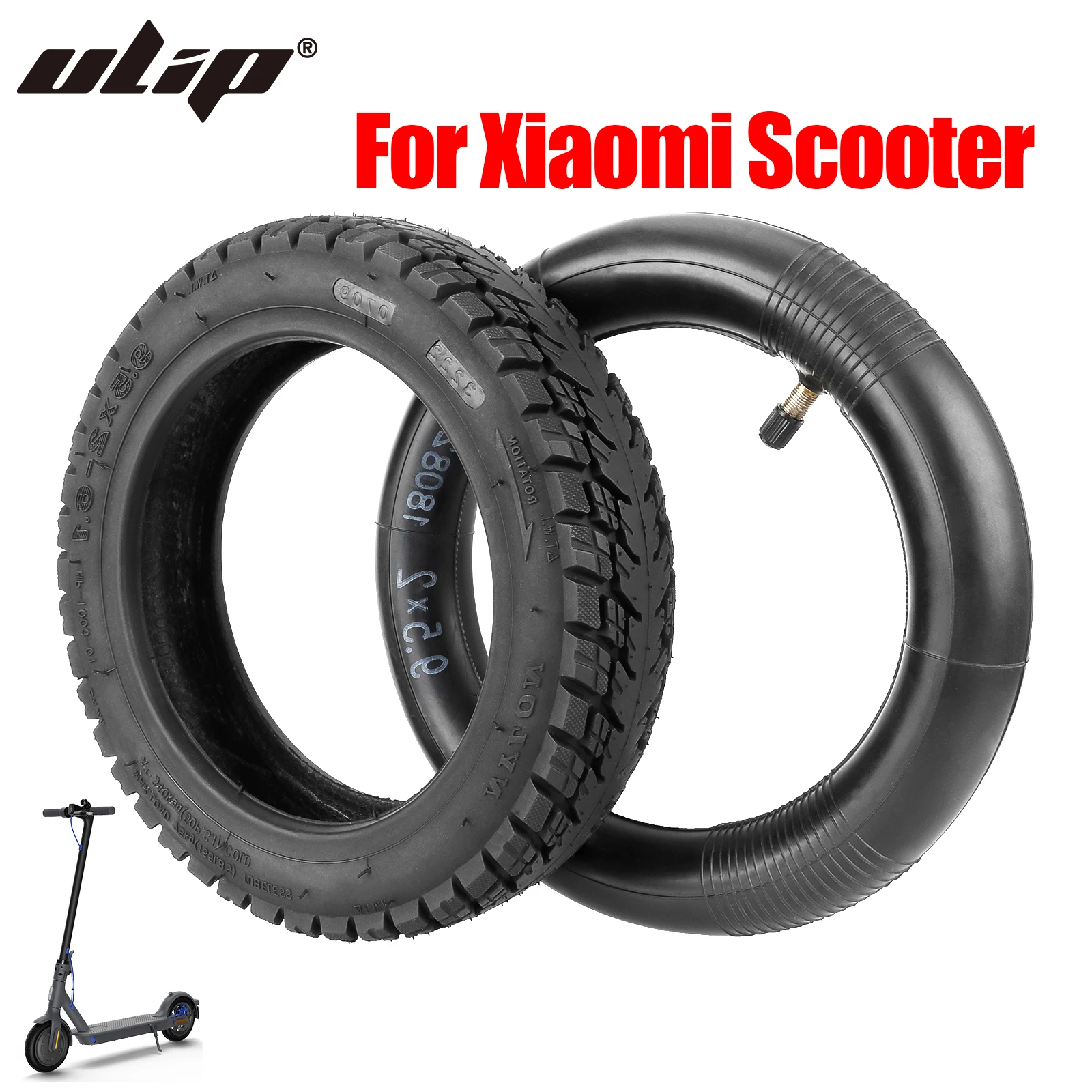 

Ulip 9Inch 9.5x2-6.1 Off Road Tire With 9.5x2 Inner Tube for Xiaomi M365 1S Pro 2 Mi3 E-Scooter 9 1/2x2 Anti-slip Thickened Tire