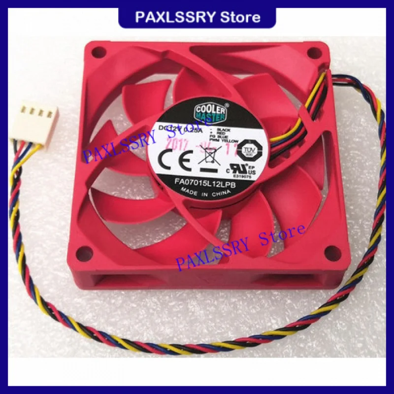 Ventilador de Resfriamento Cooler Master FA07015LPB 70mm 7CM 12V 70*70*15MM com Controle de Velocidade PWM