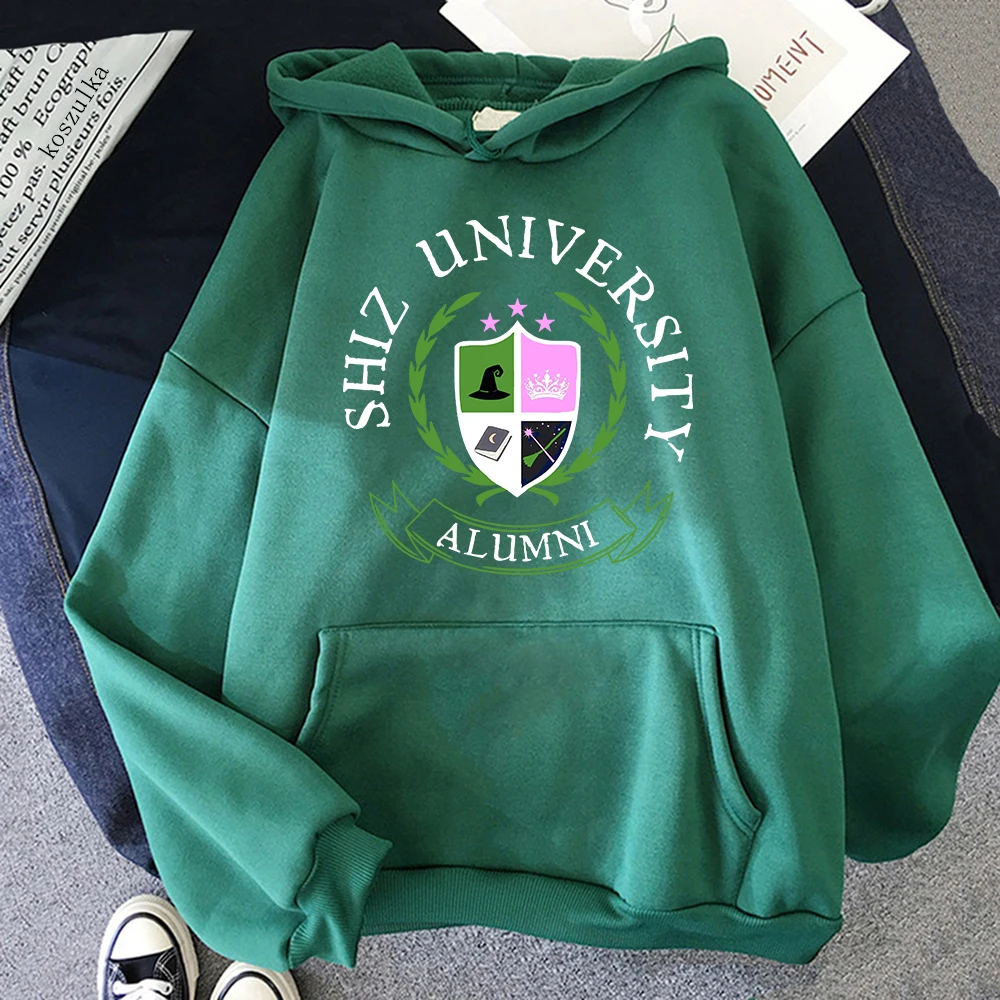 Shiz University Alumni Hoodie 2024 Retro Women/men Harajuku Aesthetic Hoodies Unisex Autumn Winter Pullover Sweatshirt Vintage