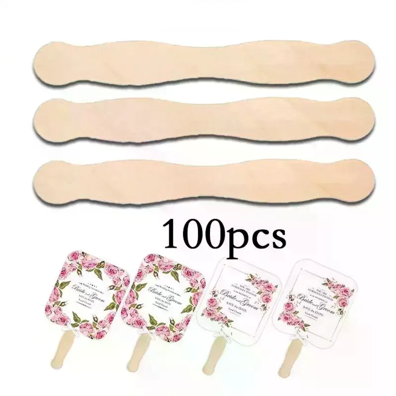 25/50/100PCS Ice Cream Popsicle Wooden Sticks Ice Cream Spoon Hand Crafts Cake Tool Wood Taster Spoons For Ice Cream Dessert DIY