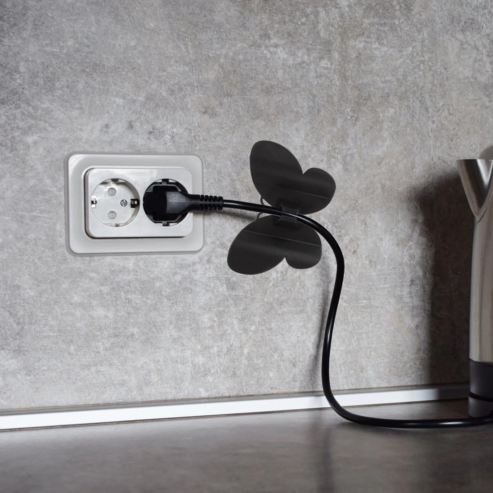 4Pcs Appliance Cord Storage Organizer Cable Holder for Kitchen Cords Self Adhesive Cord Wrap Organizer for Appliance Power Cable