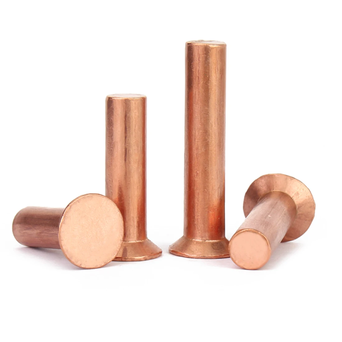 Rivetti a testa svasata in rame massiccio DIN 661 2mm 2.5mm 3mm 4mm 5mm 6mm 8mm Rivetto