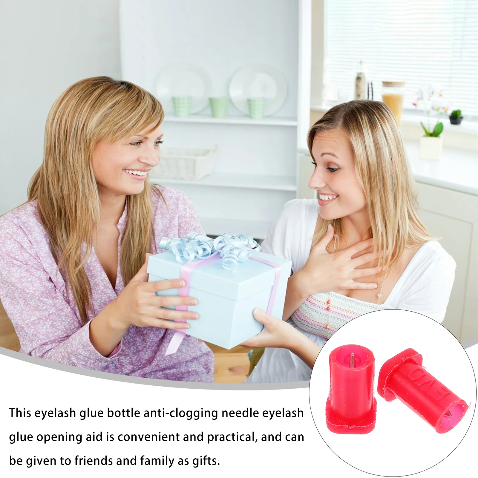 40 pçs pino de garrafa de cola universal ferramenta de extensão de cílios substituir rolha bloqueada fácil de usar dicas de garrafa de cola para casa e salão de beleza