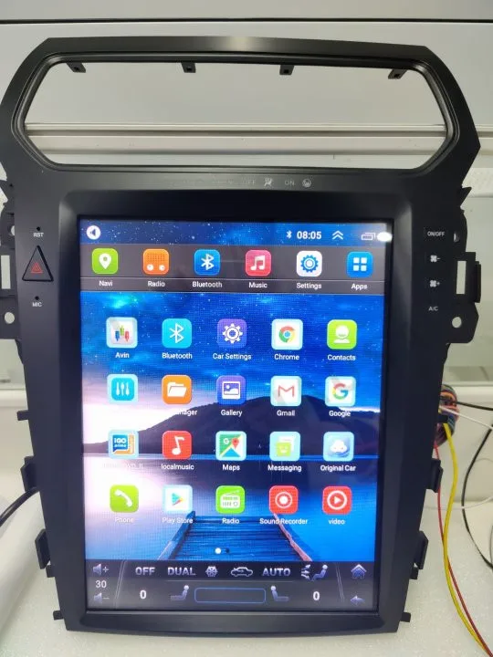 

12.1inch Vertical screen For Ford Explorer 2014-2019 car radio Android 13 GPS Navigation multimedia video player Unit carplay