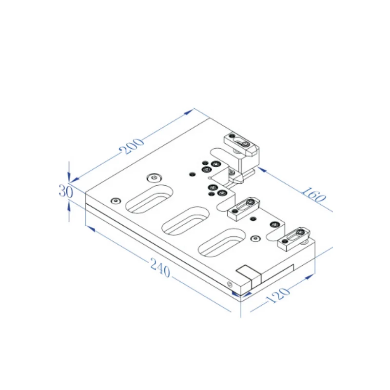 WireEDM Fixture XYZ Axis Adjustable VIS683 3R/EWORA tooling workholding pallet