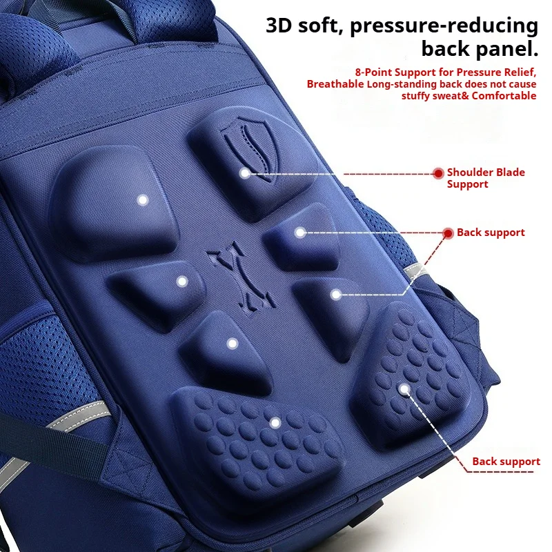 British Kids Backpack Primary School Bags Boys Girls Rucksack Large Waterproof Book Bag Spine-Protecting Durable School Satchels