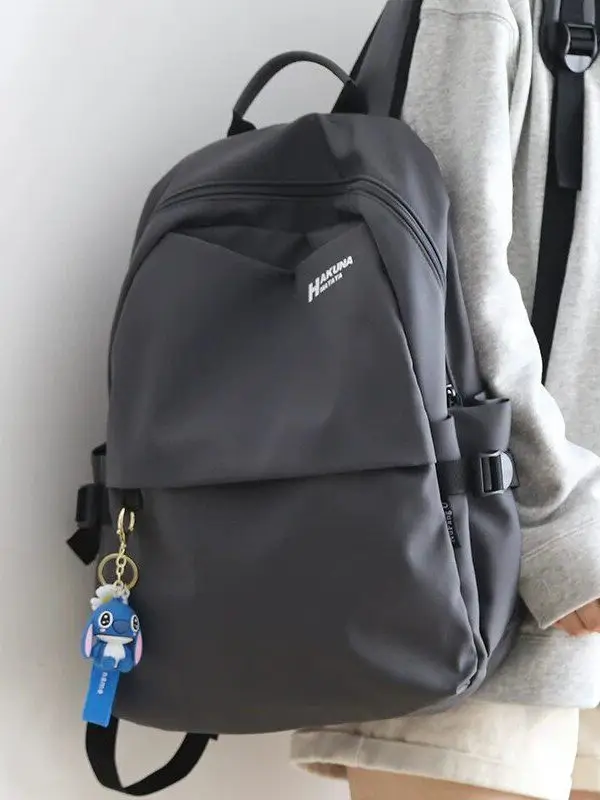 roujedsyle-grey-casual-large-capacity-backpack-commuter-style-zipper-closure-school-bag-unisex-student-pack-lightweight-water