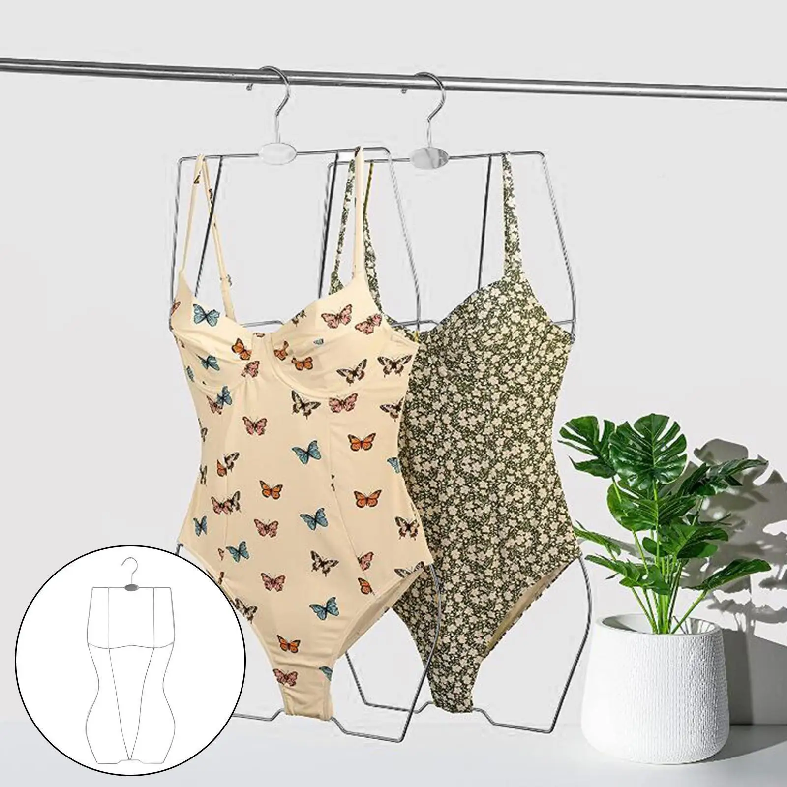 Body Shape Bikini Swimsuit Hanger Dress Lingerie Wardrobe Organizer Rack Aureate