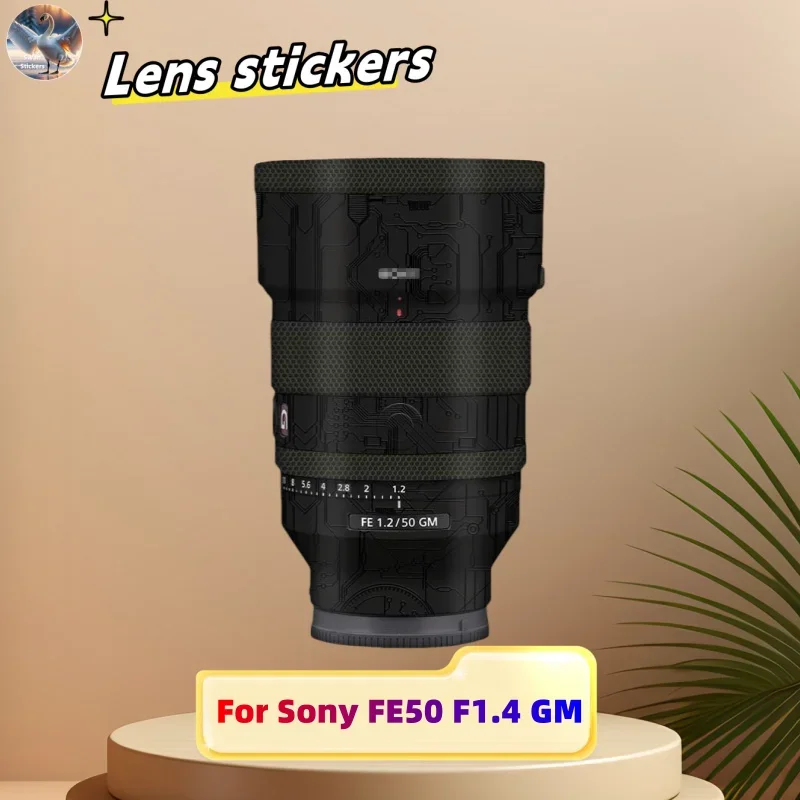 for Sony FE50 F1.4 GM Lens stickers, precision cut wear-resistant protective film, DIY skin